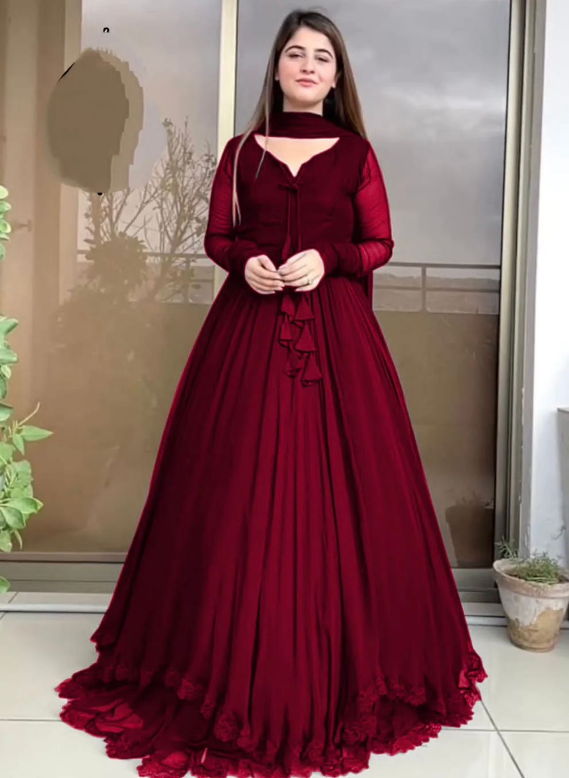 Stylish Maxi  With 2 Layers