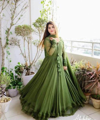Stylish Maxi  With 2 Layers